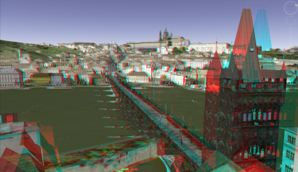 Praha, Karluv most, 3D zobrazeni